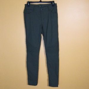 Prana Brenna Skinny Moto Pants Green Water Repellent